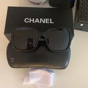 Chanel 5408 black on black sunglasses